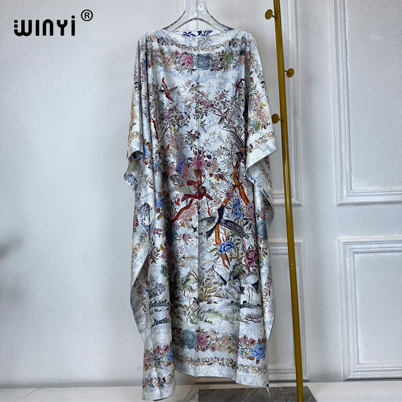Boho Summer Beach Maxi Dress - WINYI summer kaftan African Women Boho