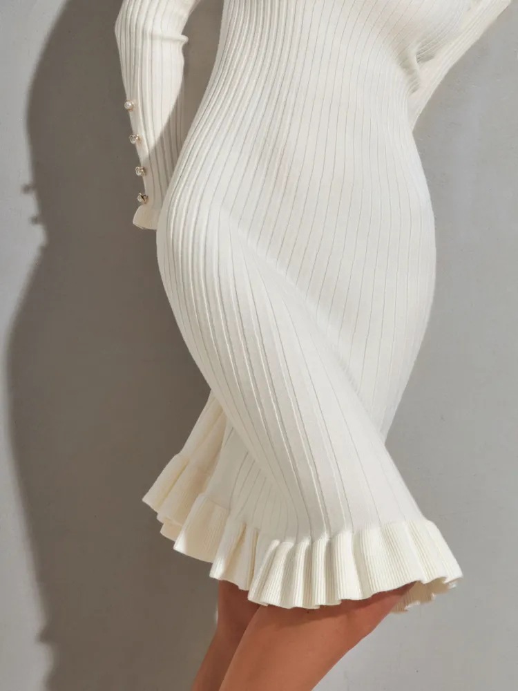 Women's Ribbed Knit Long Sleev - Bodycon Long Sleeve Ribbed Dress 评论和价格