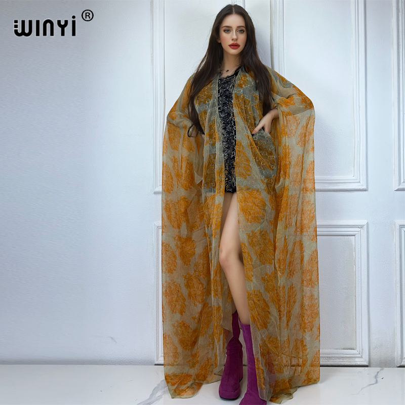 WINYI maxi kimono summer Persp - Boho Summer Beach Maxi Dress 评论和价格