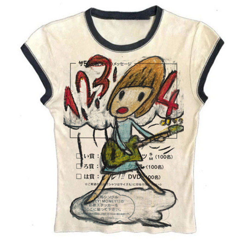 Y2K Korean Popular Clothes Emo - Y2K Graphic Baby Tee Crop 评论和价格