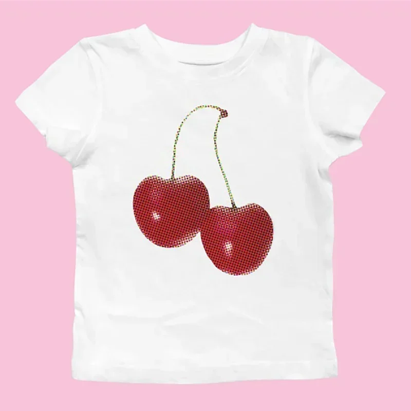 Aesthetic Summer Baby Tee Stre - Y2K Graphic Baby Tee Crop 评论和价格