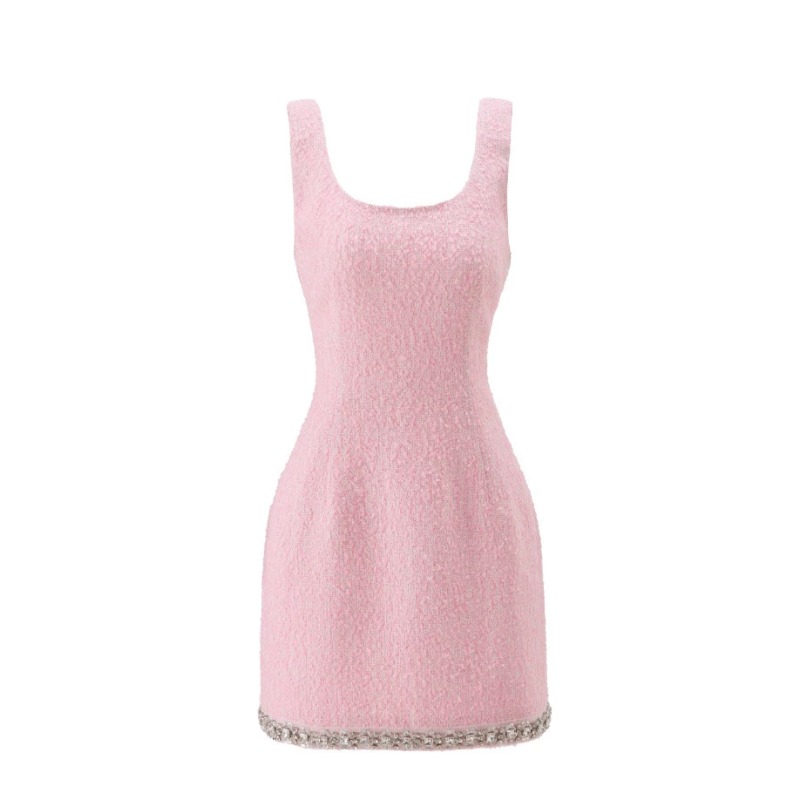 Premium Pink Tweed Women Two-P - Tweed Two Piece Blazer Dress 评论和价格
