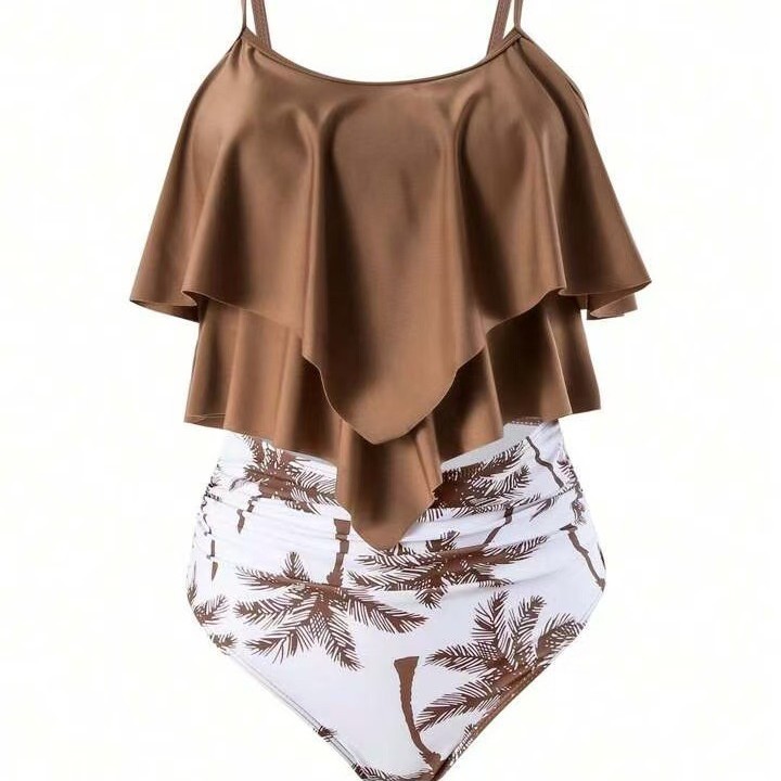Women Bikini Ruffle Top High W - Swimwear 评论和价格