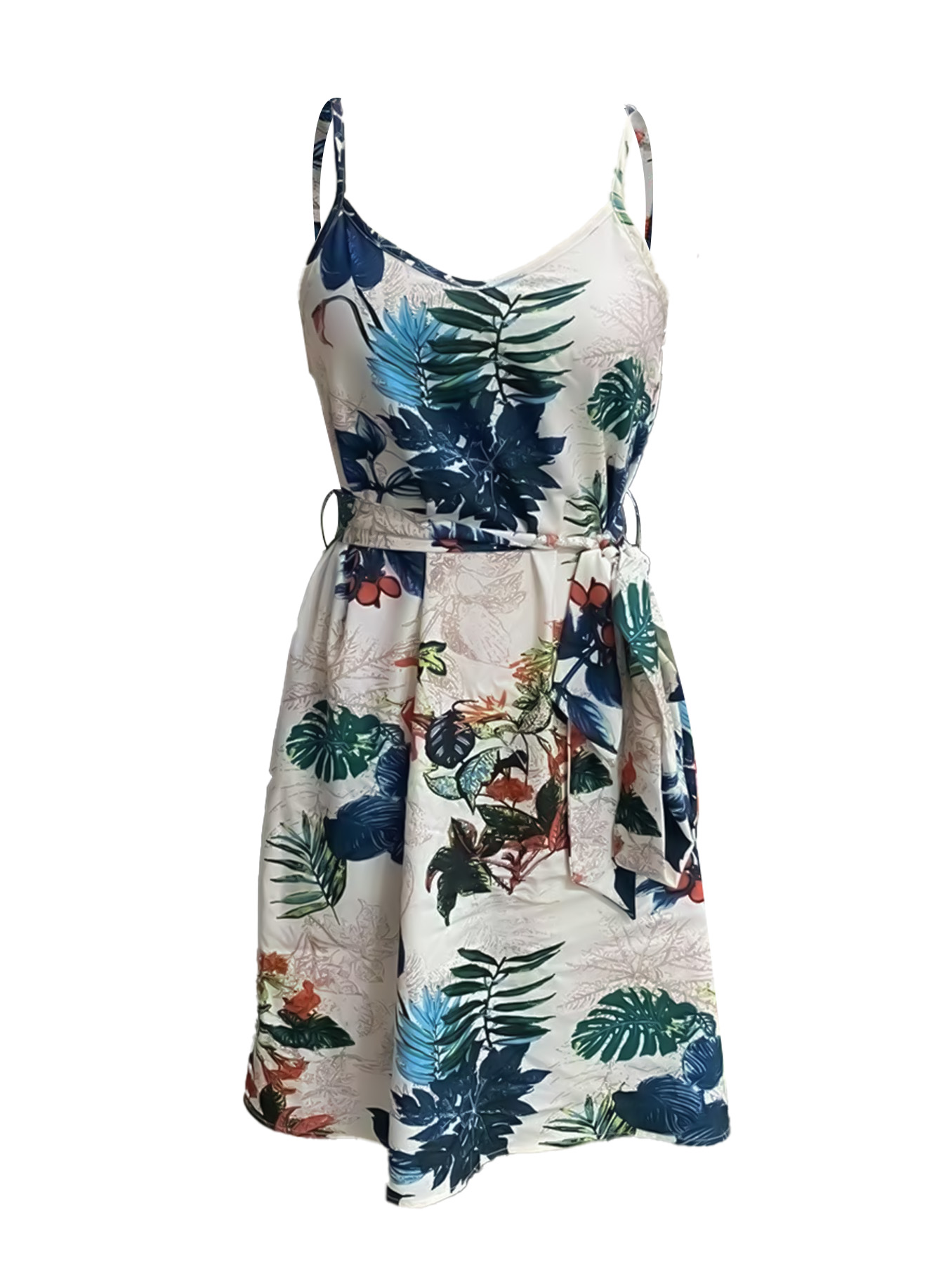 A Bohemian-Style Women's Belt  - French Vintage Floral Midi Dress 评论和价格