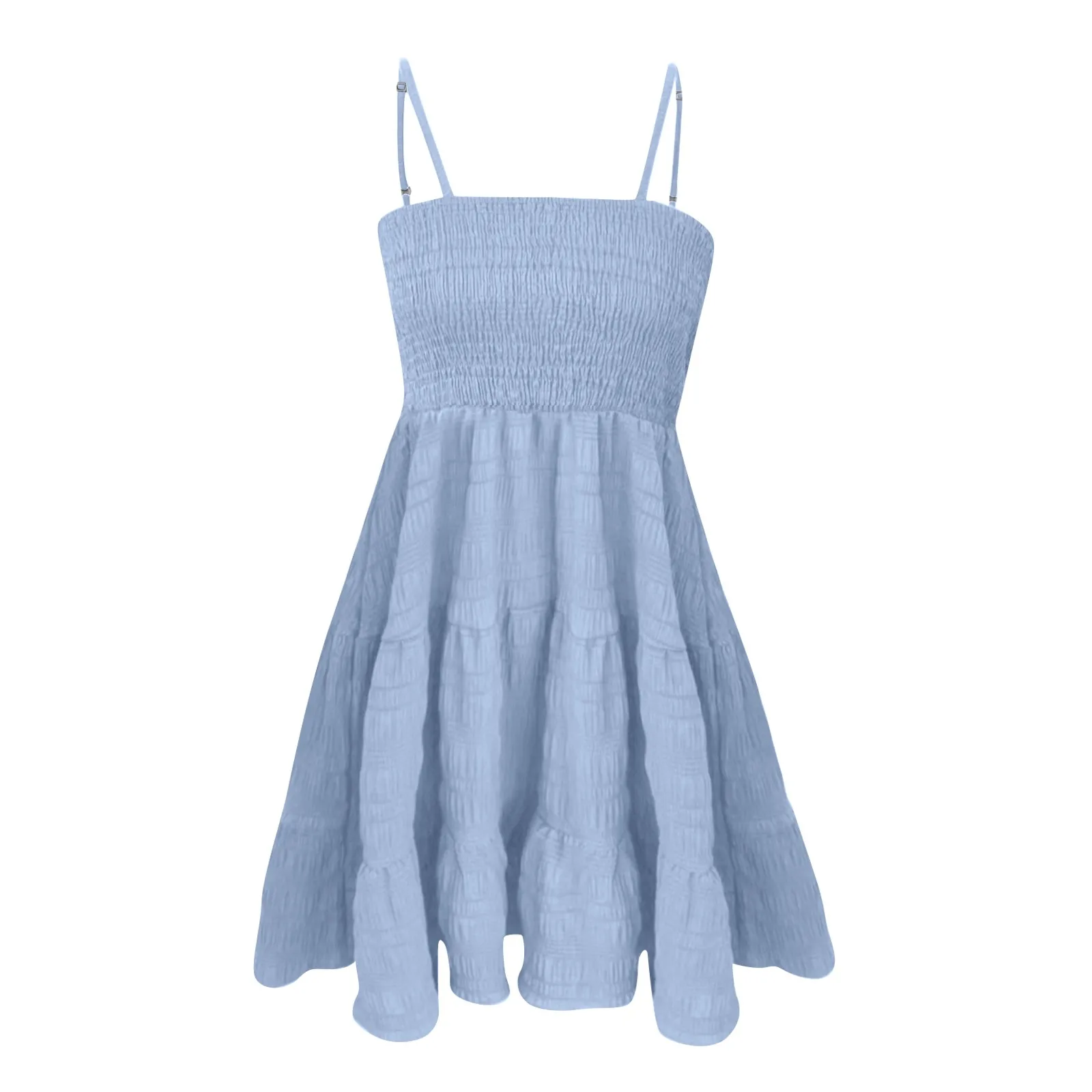 Bohemian Beach Sundress Women  - French Vintage Floral Midi Dress 评论和价格